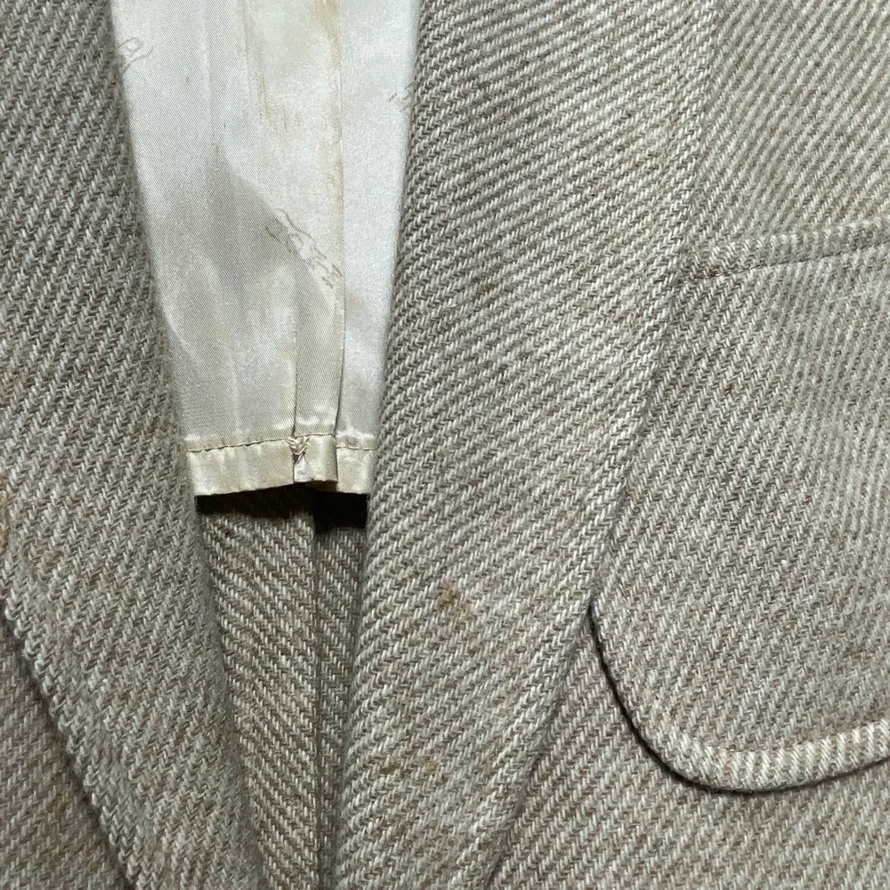 Vintage Izod Lacoste Wool Men's Blazer with Elbow Patches & Alligator‎ Buttons